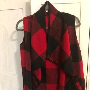 Perfect buffalo plaid vest